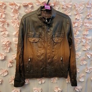 Vintage LAPIS Brown Zip Up Jacket Size M/LG